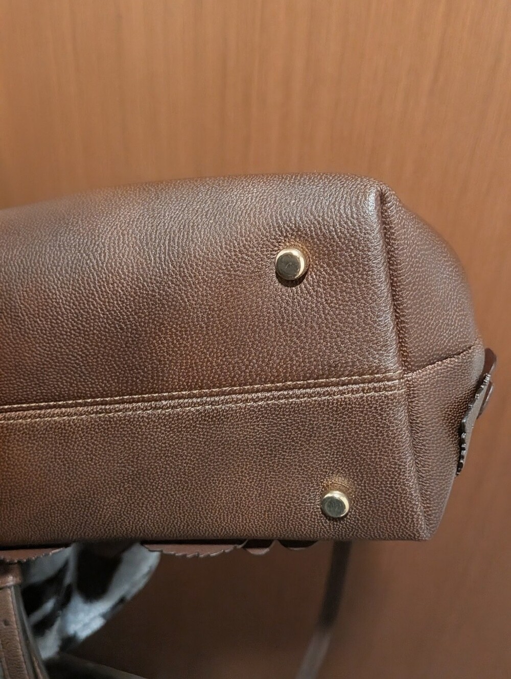 Emory Top Handle Bag With Floral Applique —  Gold/Maple - Picture 10 of 13